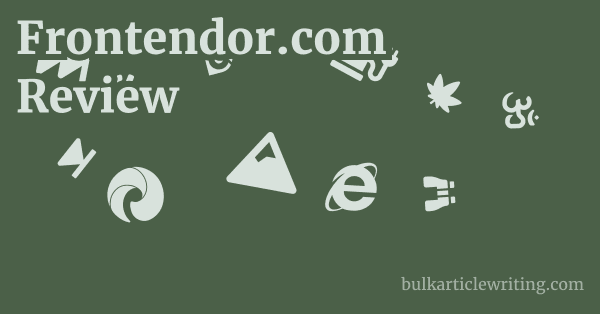 Frontendor.com Review 1 by