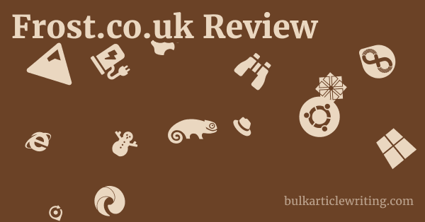 Frost.co.uk Review 1 by Partners