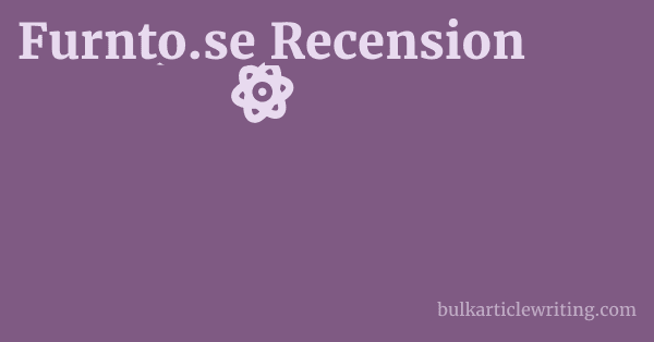 Furnto.se Recension 1 by