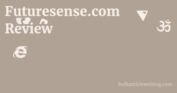 Futuresense.com Review 1 by