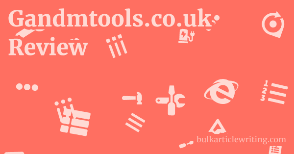 Gandmtools.co.uk Review 1 by