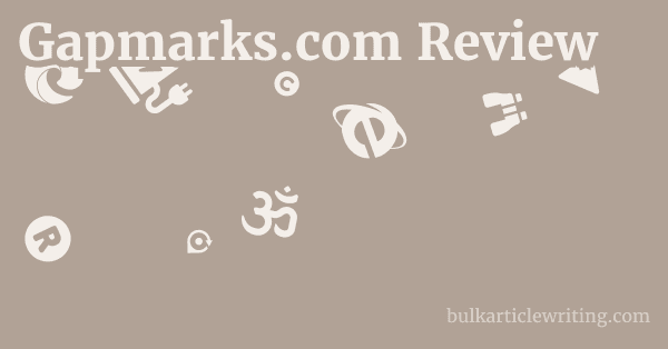Gapmarks.com Review 1 by