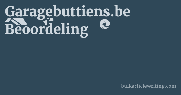 Garagebuttiens.be Beoordeling 1 by