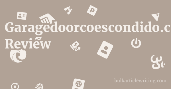 Garagedoorcoescondido.com Review 1 by