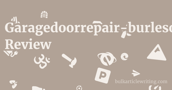 Garagedoorrepair-burleson.com Review 1 by