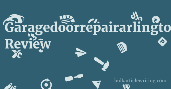 Garagedoorrepairarlington.net Review 1 by