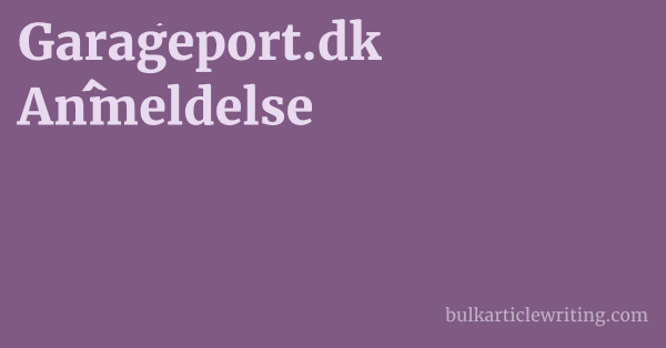 Garageport.dk Anmeldelse 1 by