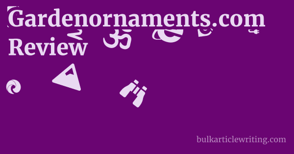 Gardenornaments.com Review 1 by