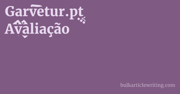 Garvetur.pt Avaliação 1 by