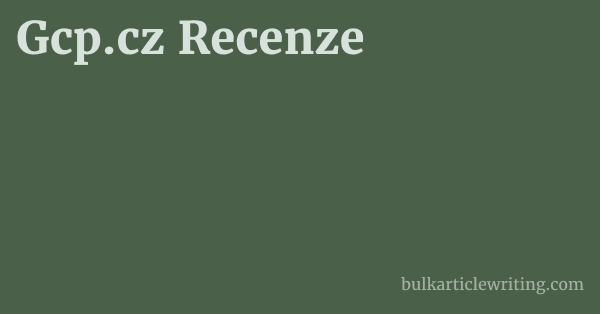 Gcp.cz Recenze 1 by