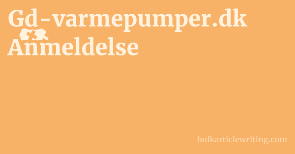Gd-varmepumper.dk Anmeldelse 1 by