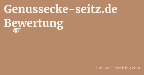Genussecke-seitz.de Bewertung 1 by