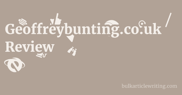 Geoffreybunting.co.uk Review 1 by