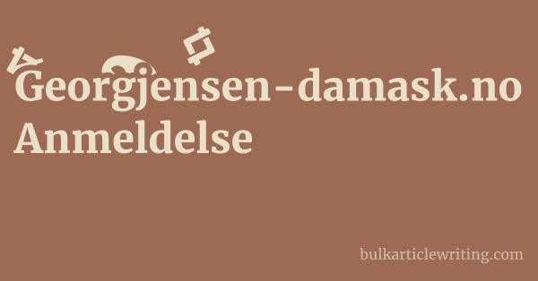Georgjensen-damask.no Anmeldelse 1 by Partners