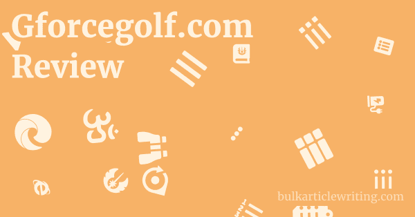 Gforcegolf.com Review 1 by