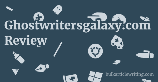 Ghostwritersgalaxy.com Review 1 by
