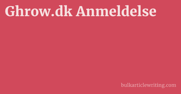 Ghrow.dk Anmeldelse 1 by Partners