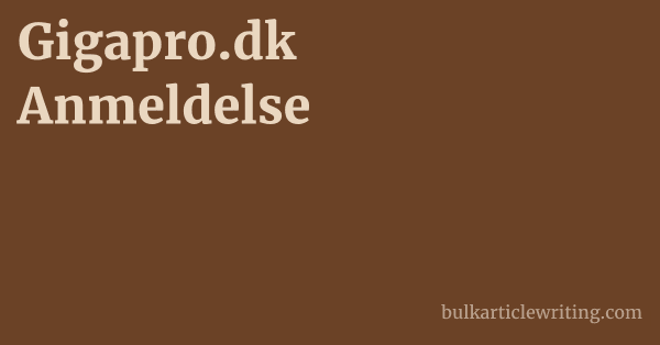 Gigapro.dk Anmeldelse 1 by Partners