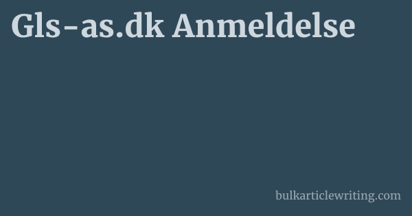 Gls-as.dk Anmeldelse 1 by