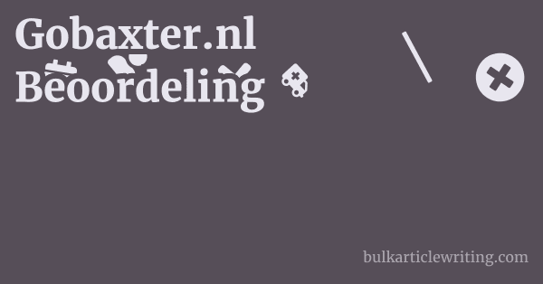 Gobaxter.nl Beoordeling 1 by