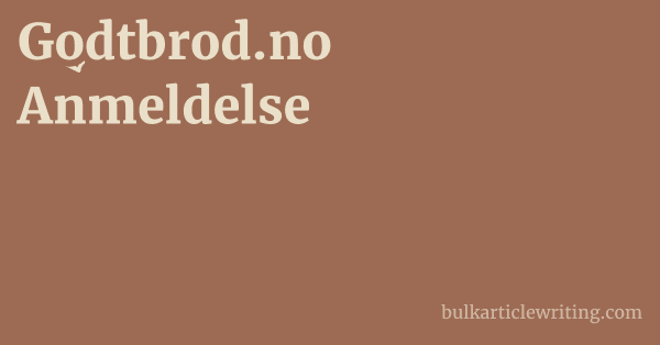 Godtbrod.no Anmeldelse 1 by Partners