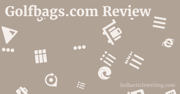 Golfbags.com Review 1 by