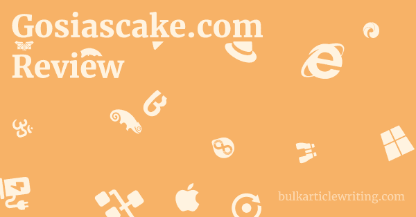 Gosiascake.com Review 1 by Partners