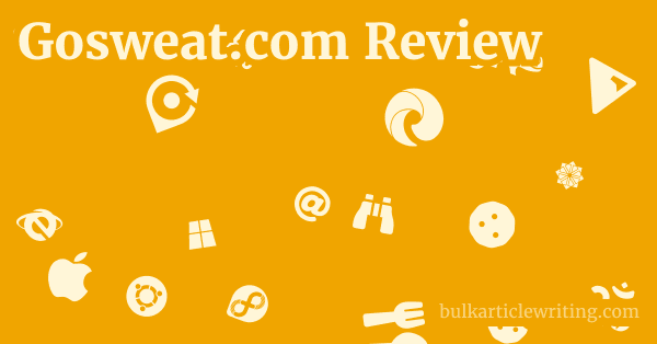 Gosweat.com Review 1 by Partners