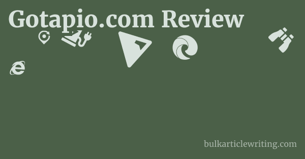 Gotapio.com Review 1 by