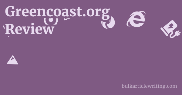 Greencoast.org Review 1 by