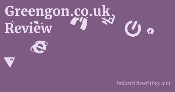 Greengon.co.uk Review 1 by Partners
