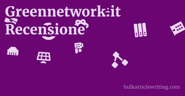 Greennetwork.it Recensione 1 by