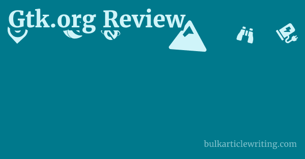 Gtk.org Review 1 by