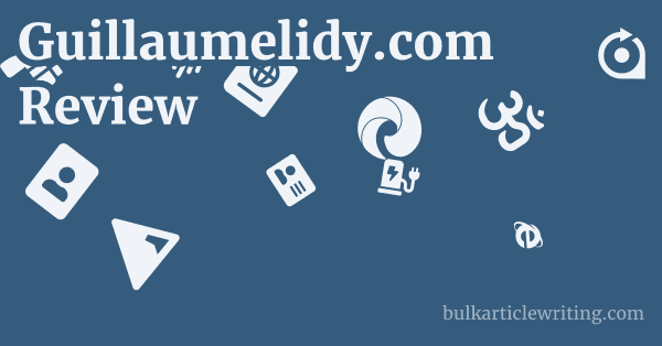 Guillaumelidy.com Review 1 by