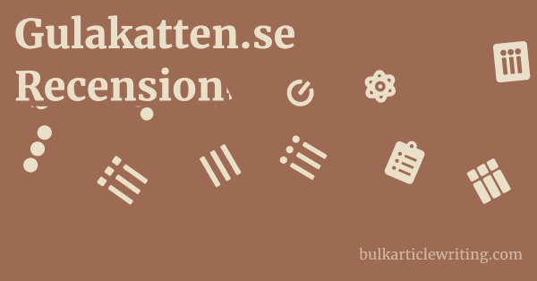 Gulakatten.se Recension 1 by