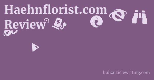 Haehnflorist.com Review 1 by