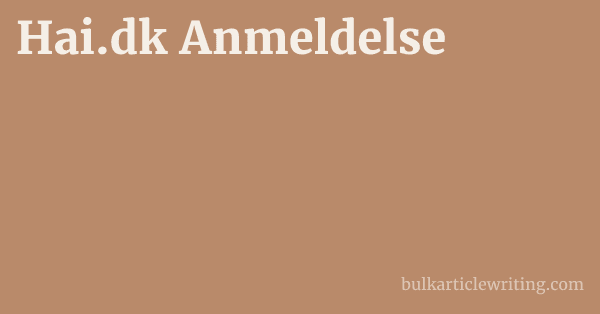 Hai.dk Anmeldelse 1 by Partners