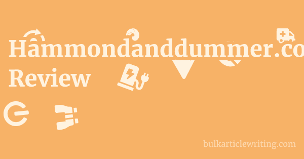 Hammondanddummer.co.uk Review 1 by Partners