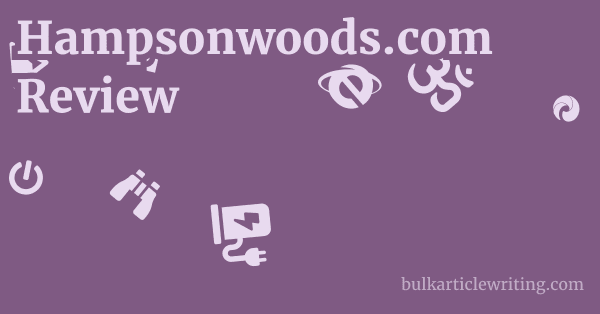 Hampsonwoods.com Review 1 by