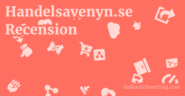 Handelsavenyn.se Recension 1 by