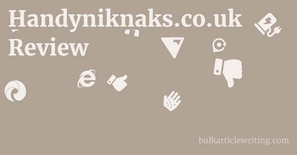 Handyniknaks.co.uk Review 1 by