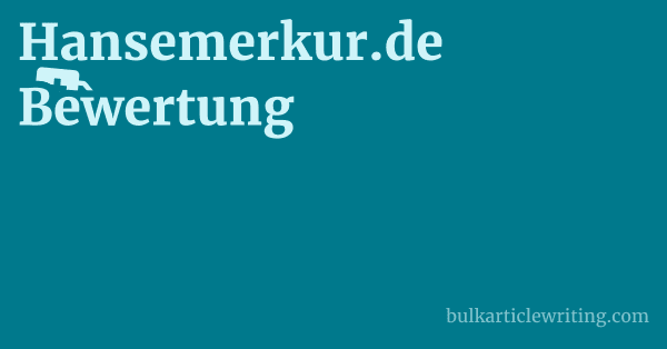 Hansemerkur.de Bewertung 1 by