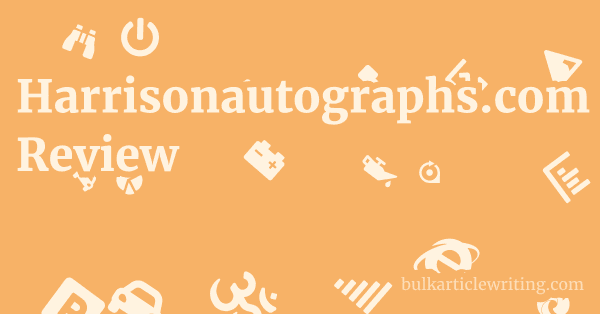 Harrisonautographs.com Review 1 by