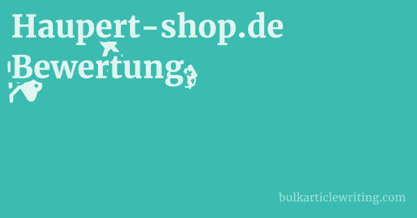 Haupert-shop.de Bewertung 1 by