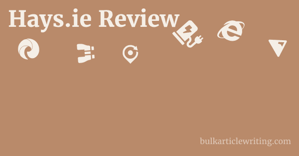 Hays.ie Review 1 by Partners