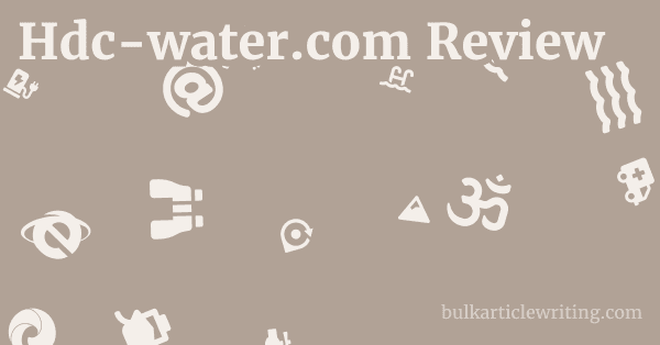 Hdc-water.com Review 1 by