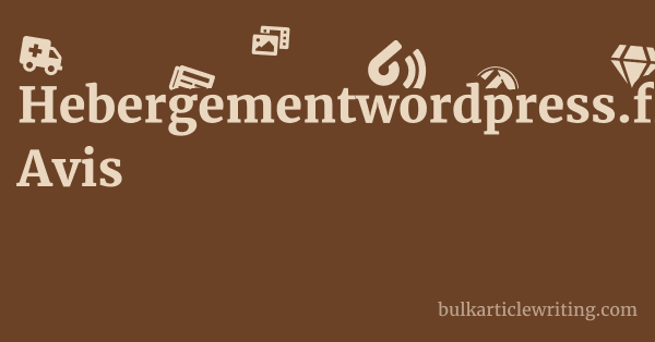Hebergementwordpress.fr Avis 1 by