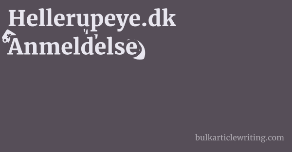 Hellerupeye.dk Anmeldelse 1 by Partners