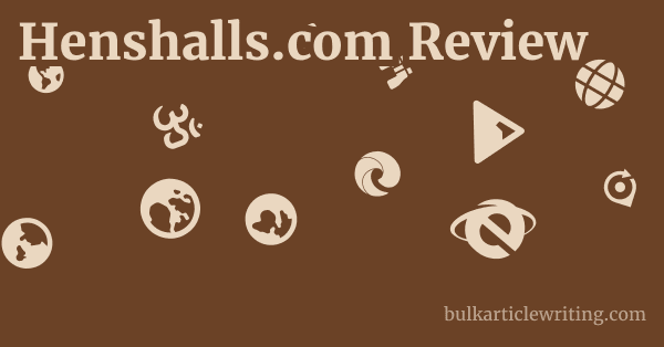 Henshalls.com Review 1 by