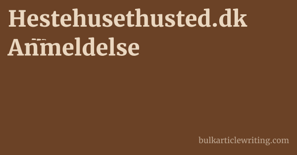 Hestehusethusted.dk Anmeldelse 1 by Partners